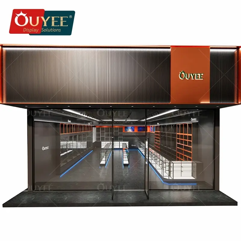 Custom SE1 Shop Display Rack with Lighting for Tobacco Dispensary 1