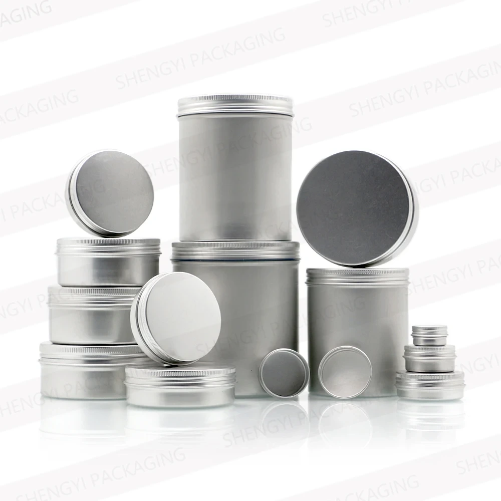 Aluminium Cosmetic Packaging Jars - Various Sizes 1