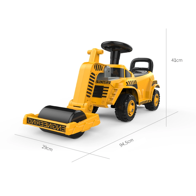 Yellow Music-equipped Ride-on Plastic Toy Car Foot-to-floor Vehicle With Variety Of Models For 2-4 Years 1