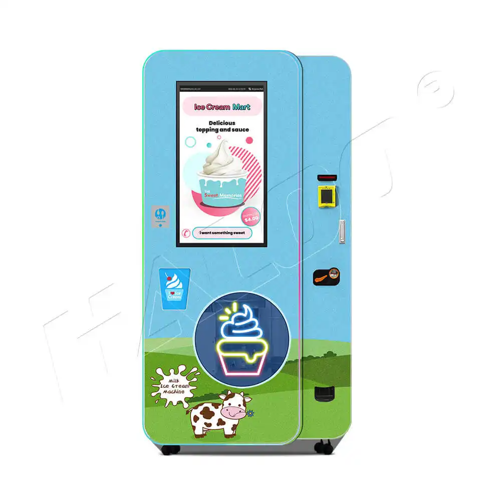 Fully Automatic Ice Cream Vending Machine | 18 Second High-Speed Milk Dispensing · 24 Hours Unmanned Retail Solution 1