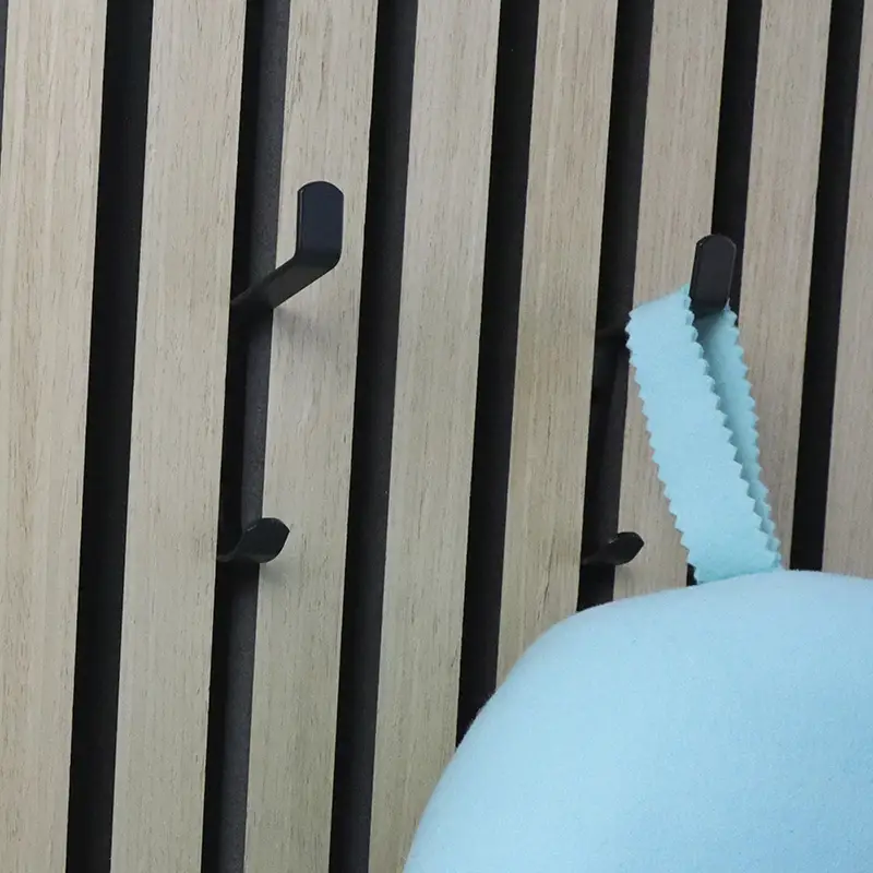 Fém akasztók akusztikus lécpanelekhez, dekoratív falpanelekhez és fa rácsokhoz 1