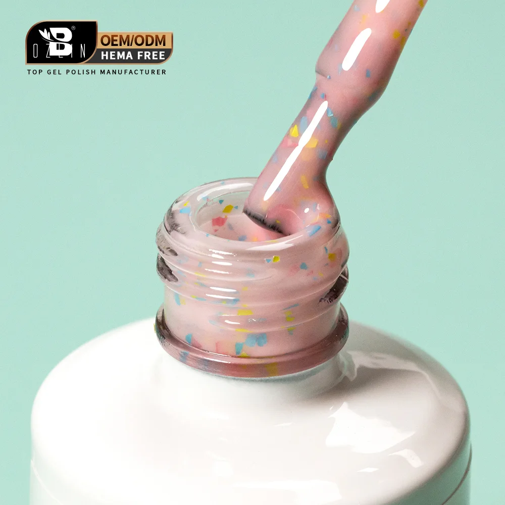 Hema Free Rubber Base Gel Nail Polish Organic Soak Off Private Label 16 Colors 1