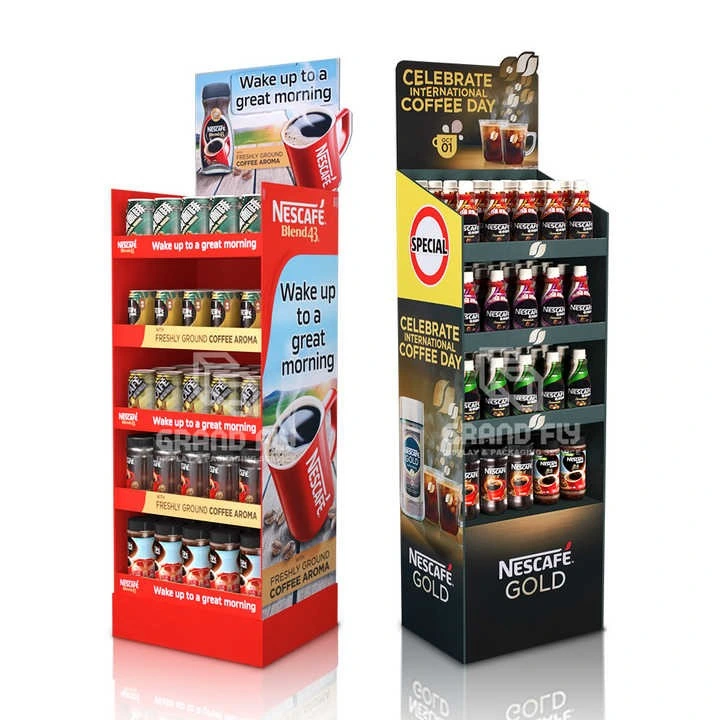 Custom Cardboard Floor Display Stands for Retail Stores 1
