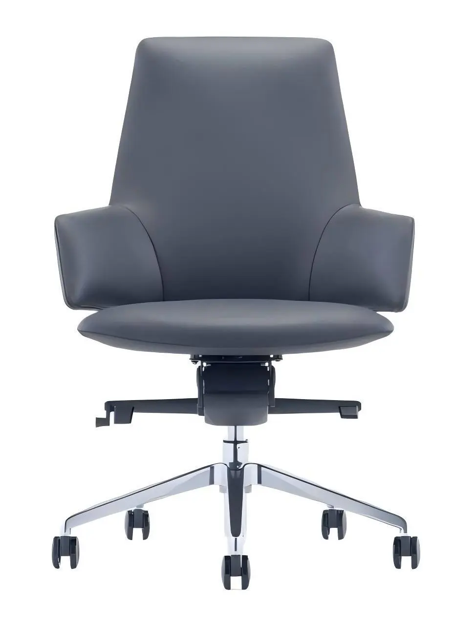Modern Leather Executive Office Chair Adjustable Features Fully Molded Foam Structure Built-in Aluminum Frame Module House Use 1