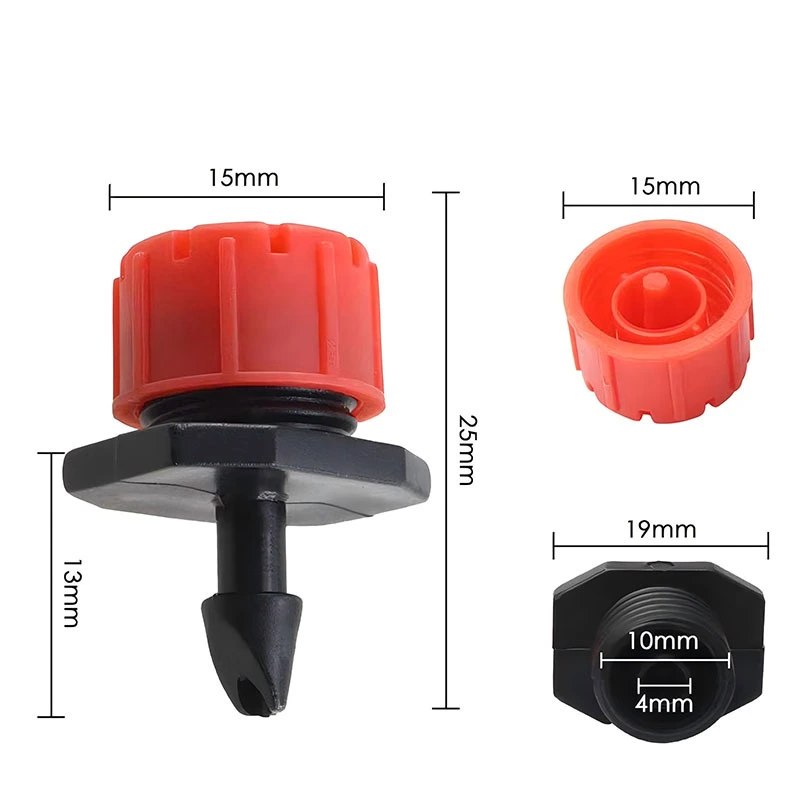 Adjustable Water-Saving Irrigation Dripper 1-3bar 0-70L/H 1