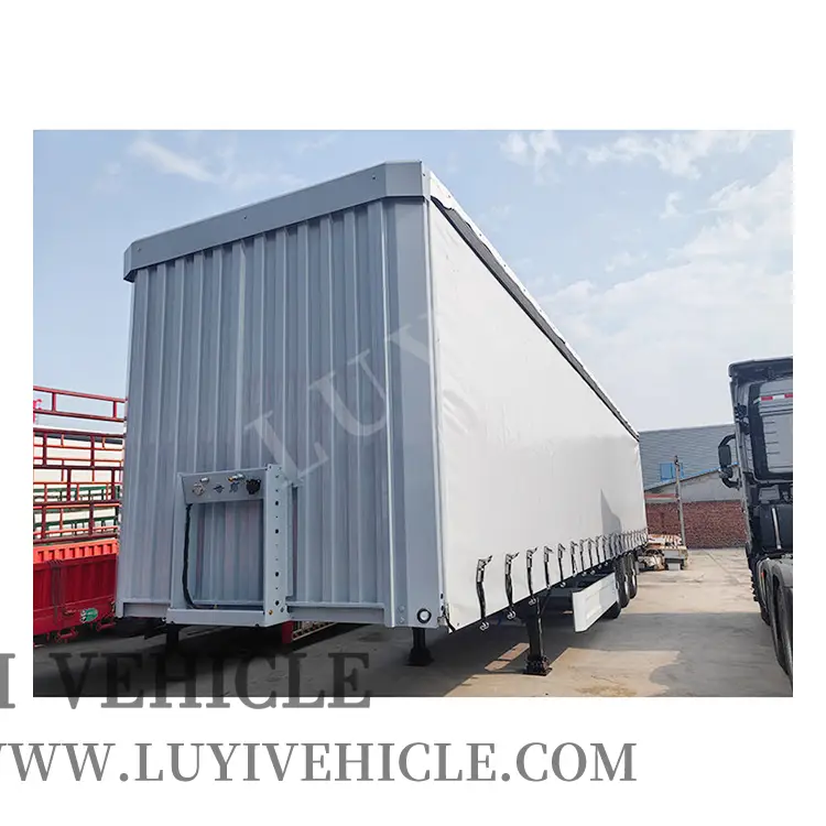 3 Axle 60 Tons Side Curtain Side Semi Trailer | LUYI 1