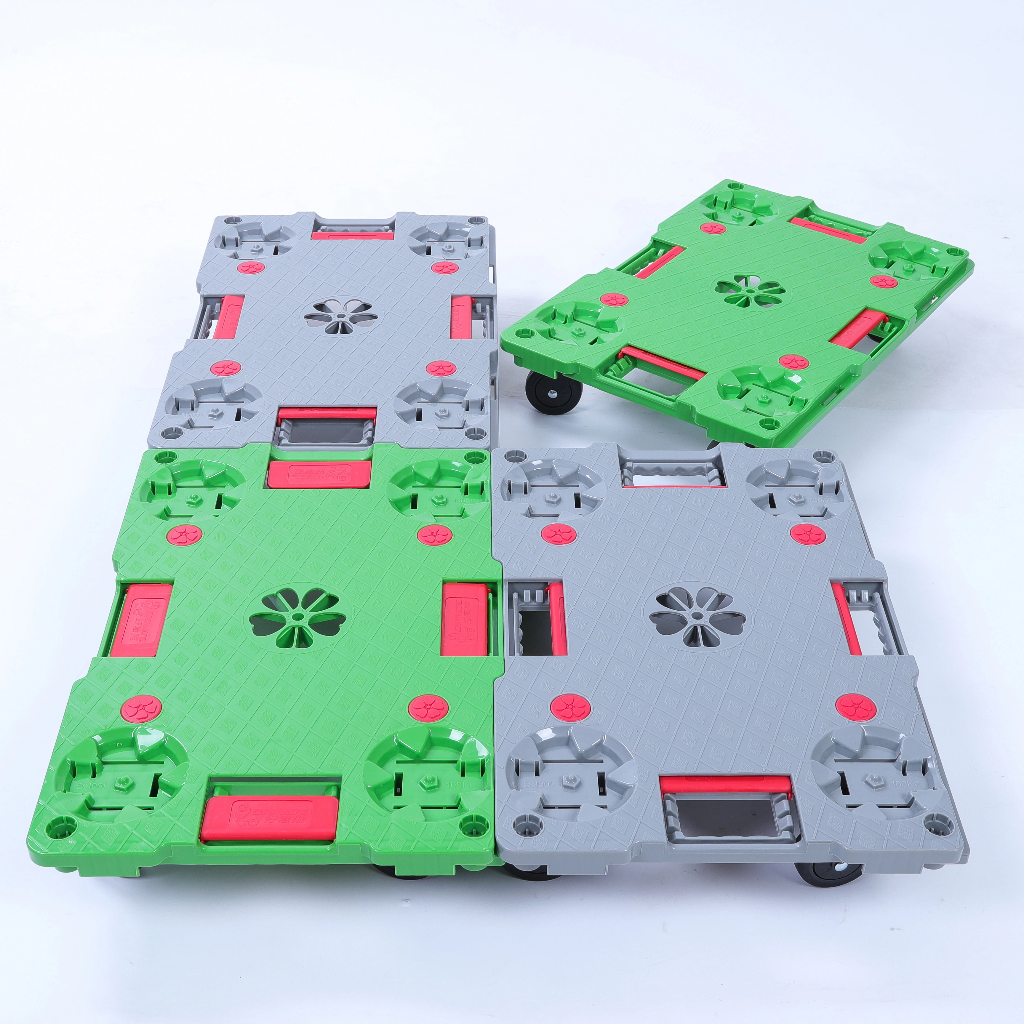 Logistics Transport Warehousing Material Handling Virgin Plastic Platform Connect Universal Trolley Cart 1