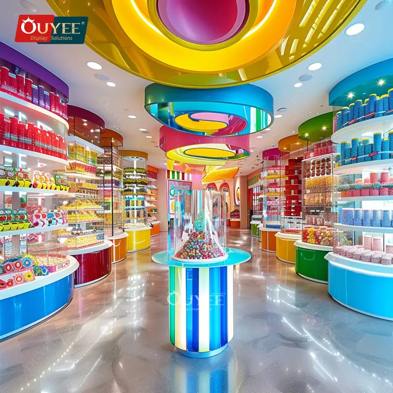 رفوف عرض الحلوى ورفوف عرض الشوكولاتة للطاولات 1