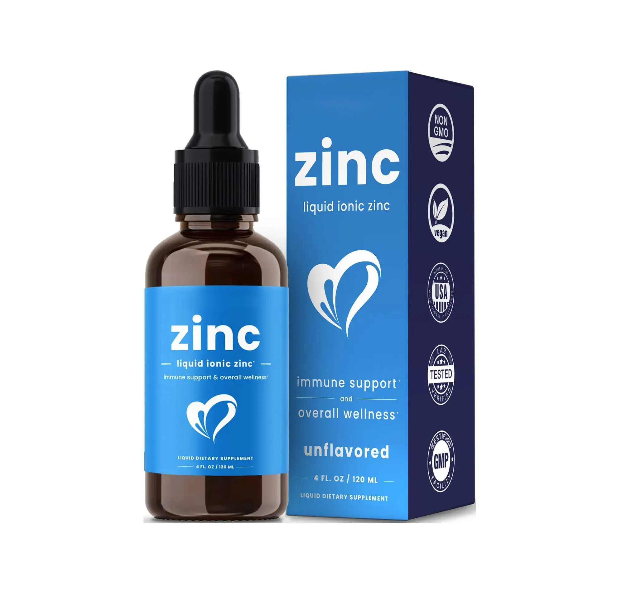 Zinc Drops w/ Vitamin C - Immune Support, MOQ500, Custom 1