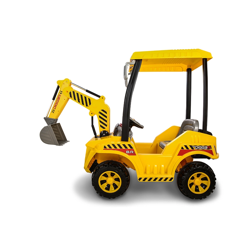 New Toys 2025 12v Ride On Digger Toy - Safety Belt Dual Lights And Realistic Sounds Battery-powered Ideal For Ages 3-8 1