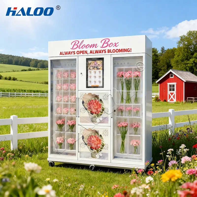 34 Lockers Customizable Hospital Shopping Center Flower Vending Machine Factory Priced With Sdk Function 1