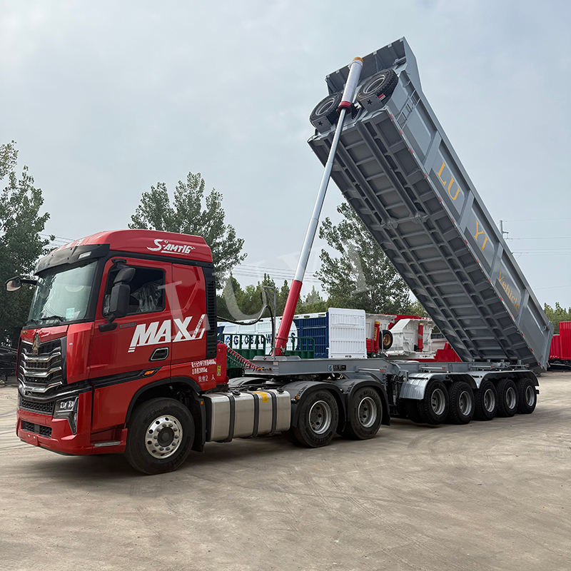 Low Price 5 Axles 70 Tons 5 Axle Dumper Tipper Semi Trailer 7