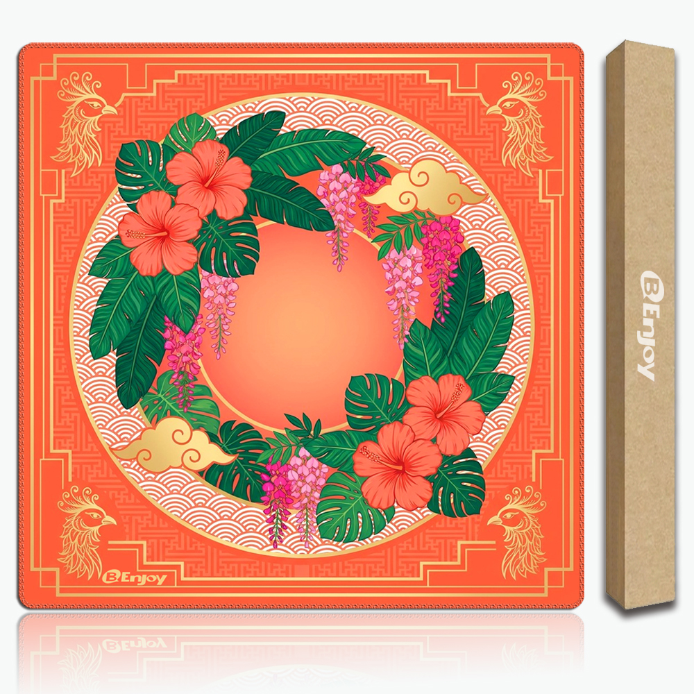 Mahjong Mat Coastal Design Custom Neoprene Rubber 33 Inch Odorless Non Slip Table Cover Factory Direct Ddp Usa Shipping High 1