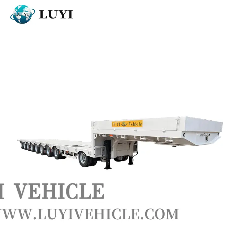 8 Axle 100 Ton Hydraulic Extendable Semi Trailer 1