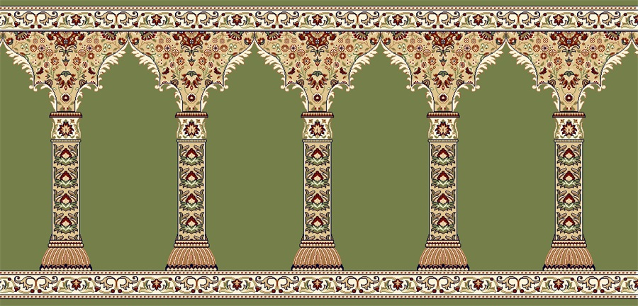 High-Quality Customized Wilton Prayer Mat Carpet for Mosques 6