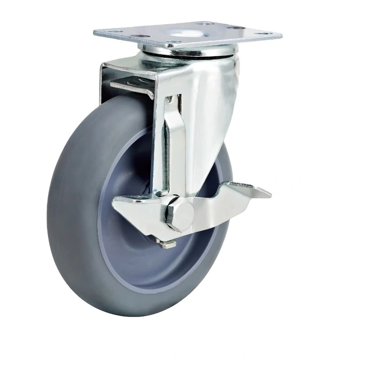 Food Service Industry 10 Inch PP Rim TPR Thermoplastic Rubber Dish Dollies Carts Trolleys Wheel1 1