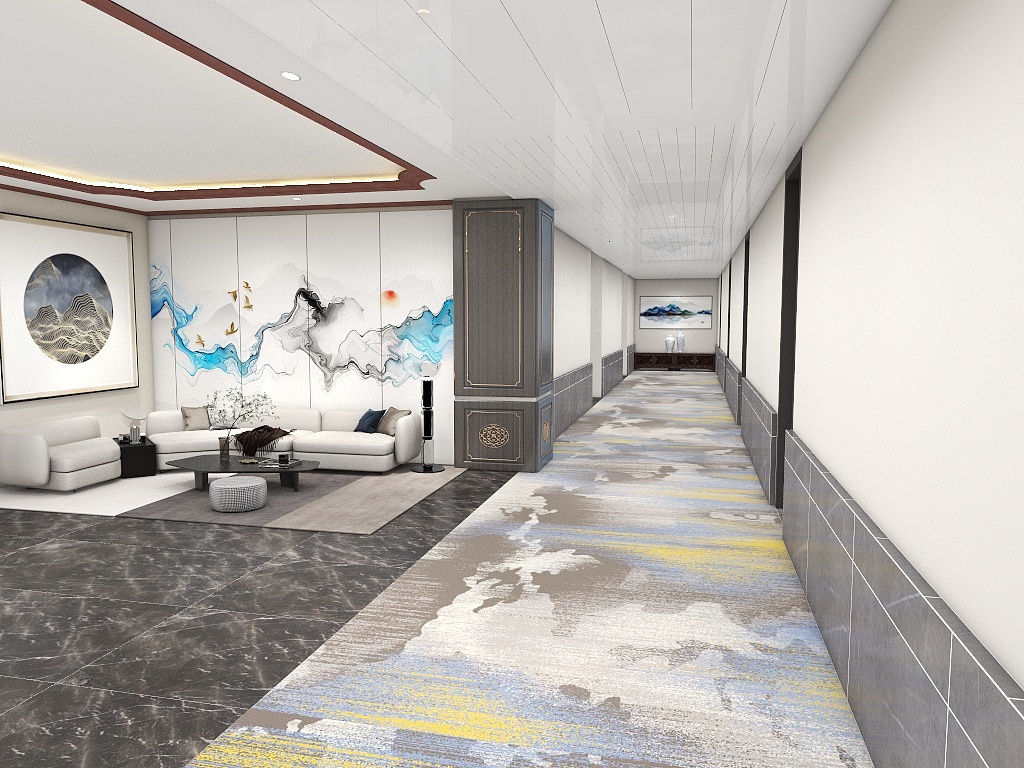 Tapis de couloir d'hôtel Akminster en laine de Nouvelle-Zélande, doux et ignifugé 4