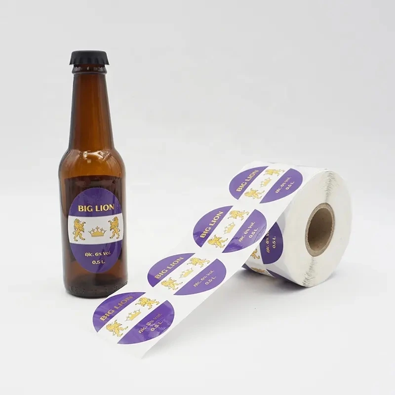 Self Adhesive Customized Paper Sticker Label for Beer Bottles 1