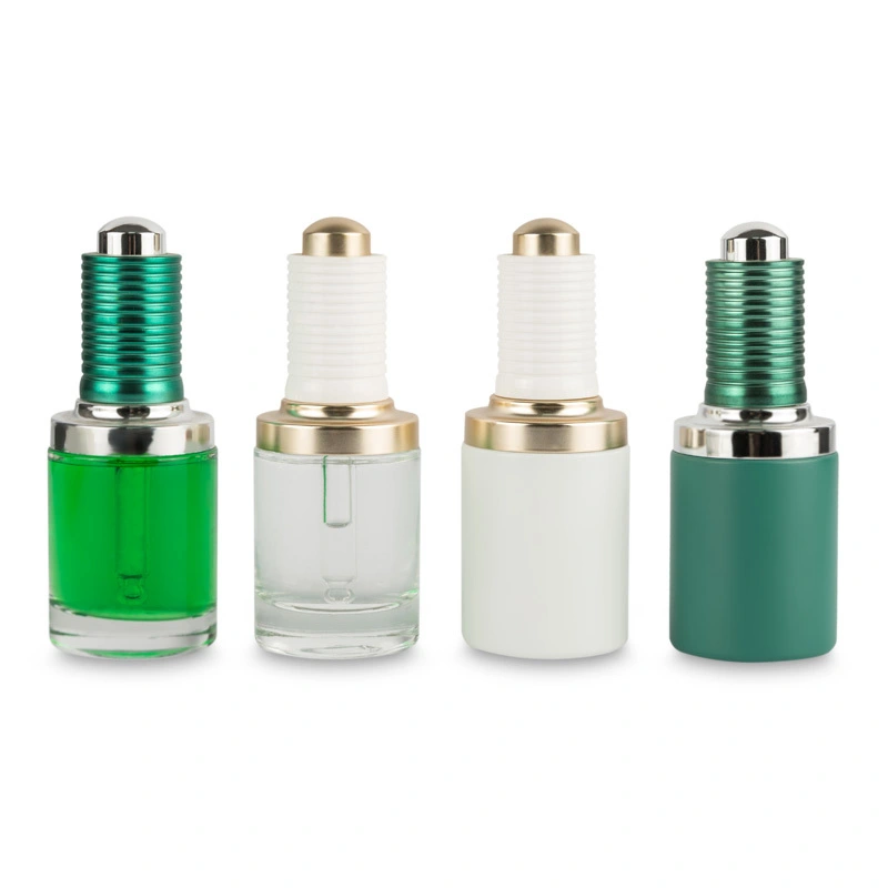 Customizable Logo 30ml Green Transparent Essential Oil Bottle 1