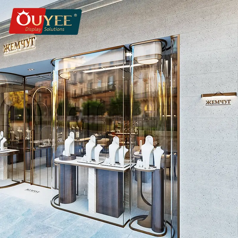 Expositor para Joalheria: Vitrine para Colares e Suporte para Exposição na Vitrine 1