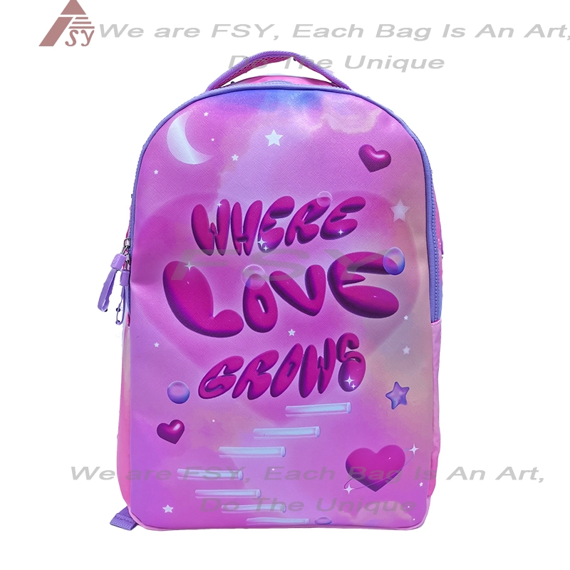 Pvc Leather College Student Backpack With Laptop For Travel Women Casual Street Bag Girls Polyester School Bags Kids 1