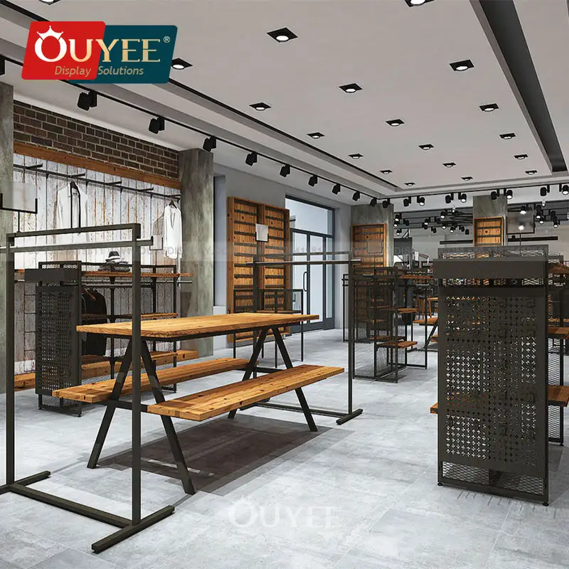 Expositor personalizado para loja de roupas masculinas e balcão de atendimento. 1