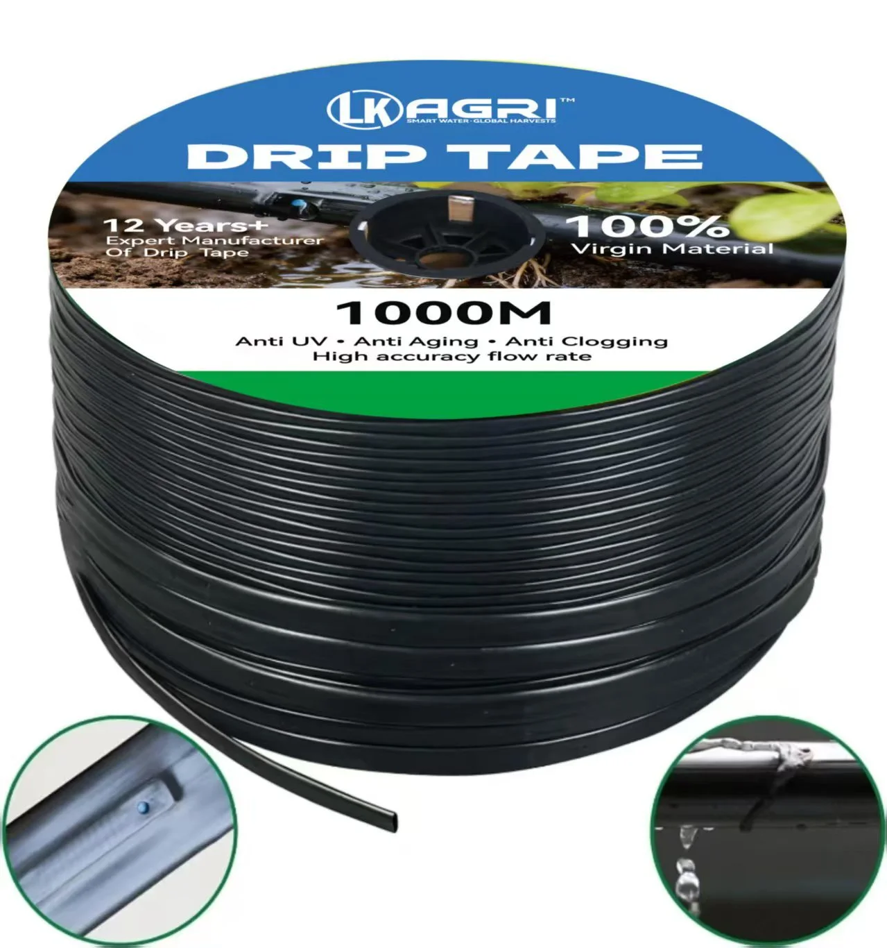 Farm Drip Irrigation Flat emittier inside 16mm Drip Tape 1