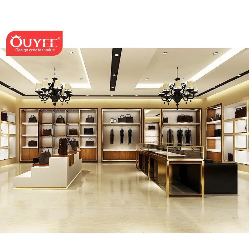 Schaufenstermöbel für Boutiquen – Schuh- und Taschenauslagen aus Holz und Glas 1