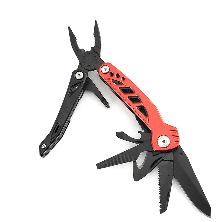 New Factory Custom Carbon Steel 9 In 1 Tool Knife Bottle Opener Screwdriver Hand Tool Set Multifunction Pliers For Hiking 1