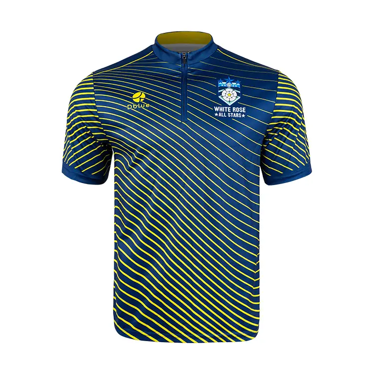 2025年新作カスタムゴルフポロシャツ昇華プリントデザインスパンデックスポリエステルプラスサイズメンズシャツ 1