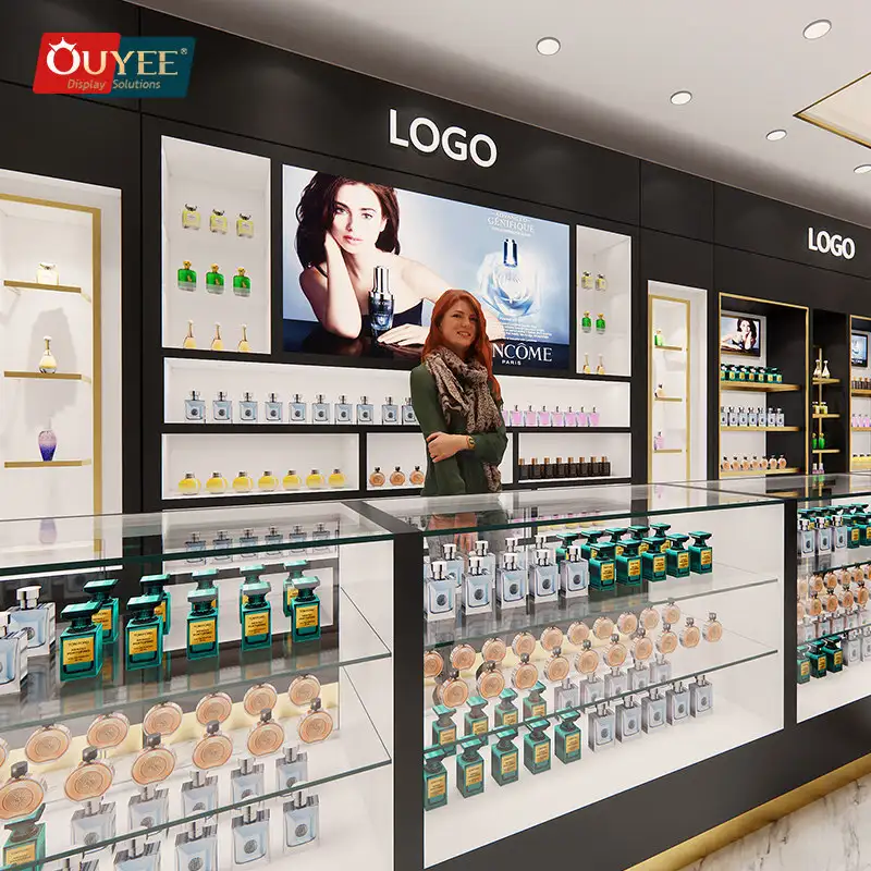 Serviço de Design 3D para Prateleira Expositora e Armazenamento de Perfumes de Grande Porte 1