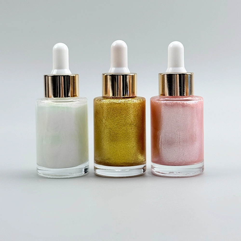 Mlm Private Logo Makeup Body Shimmer Oil Skin Care Long Brighten Highlighter Liquid Shimmer Body Oil 1