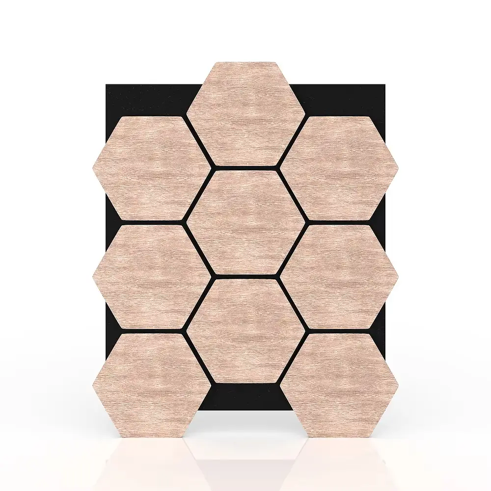 Environmental Protection MDF Wooden Slat Felt Acoustic Sound Absorbing Wall Panels 1