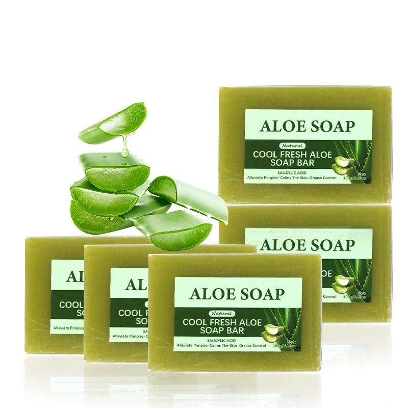 Aloe Vera Bar Soap Handmade Plant-based Moisturizing & Soothing Essential Oil Bath Soap 3-year Shelf Life For All Skin Types 1