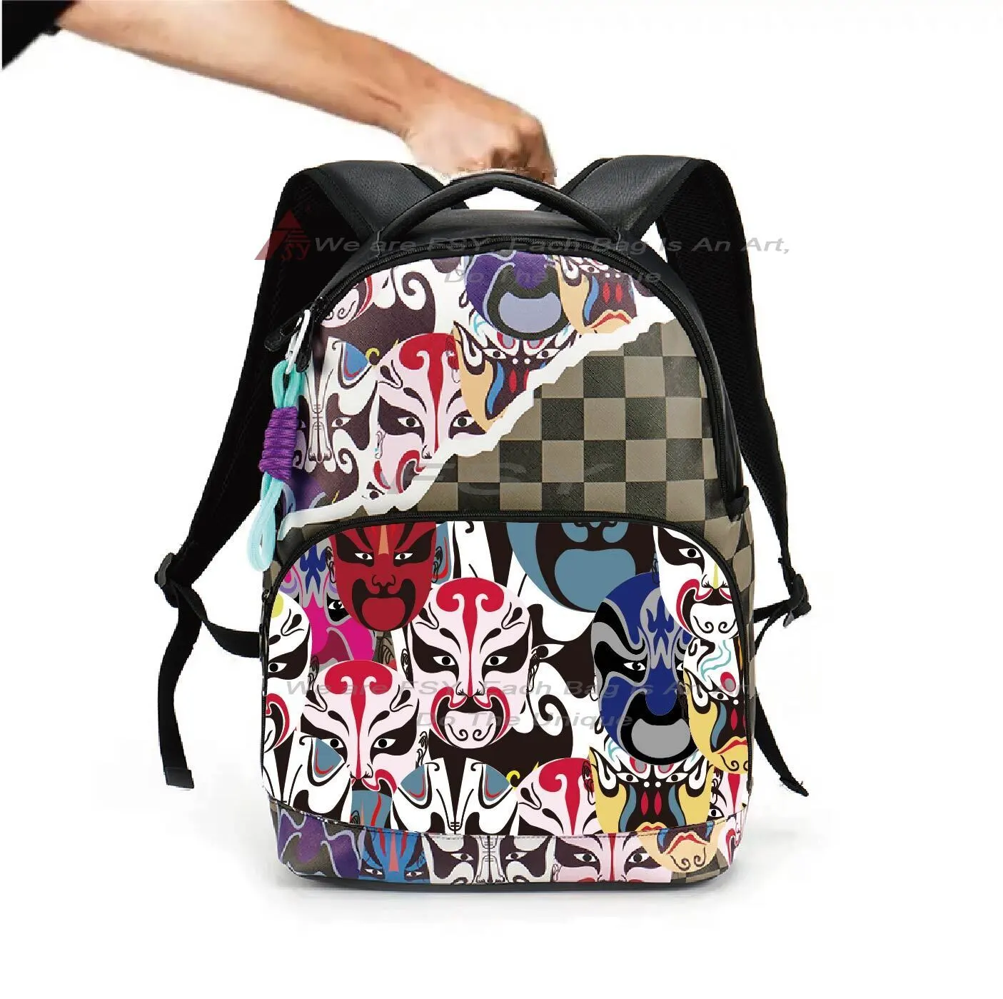 Custom  backpack manufacturers Shark Causal Pu Leather Backpack For Travel Laptop Luxury Backpacks 3d Print Teen Men North-face School Bags Sports 1