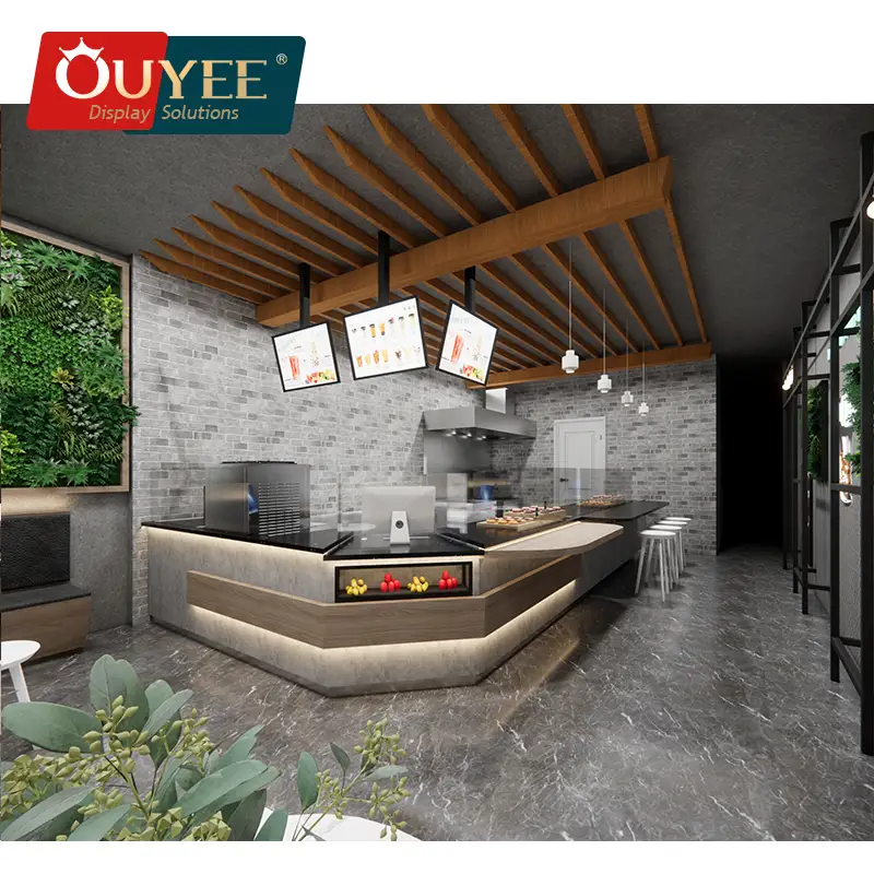 Arredamento per caffetterie e ristoranti, tavolino da caffè intelligente, bancone da bar 1