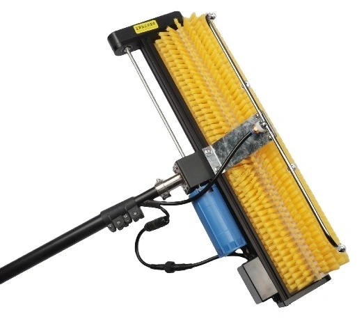 Cepillo giratorio telescópico para limpieza de paneles solares fotovoltaicos de nuevo diseño, herramienta de limpieza de 3,5 m, 5,5 m y 7,5 m 1