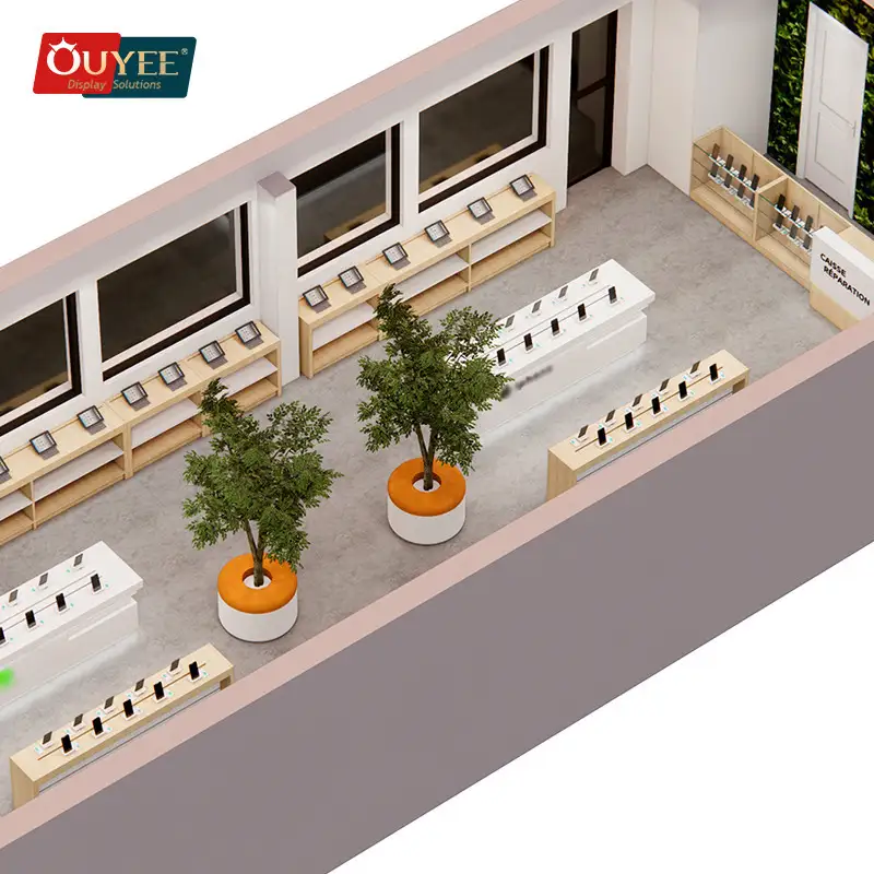 Espositore per negozio di telefoni cellulari, bancone espositivo per laptop, vetrina per smartphone 1