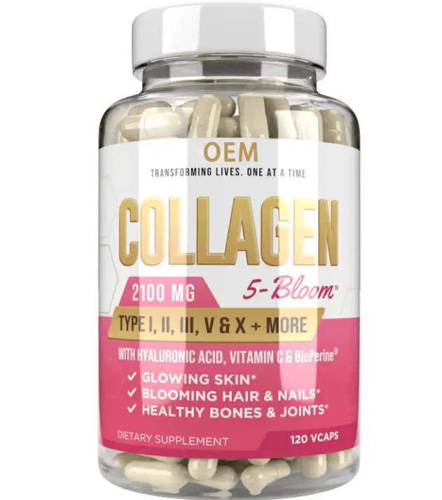 Collagen Vitamin Capsules - Face Skincare Overview 1