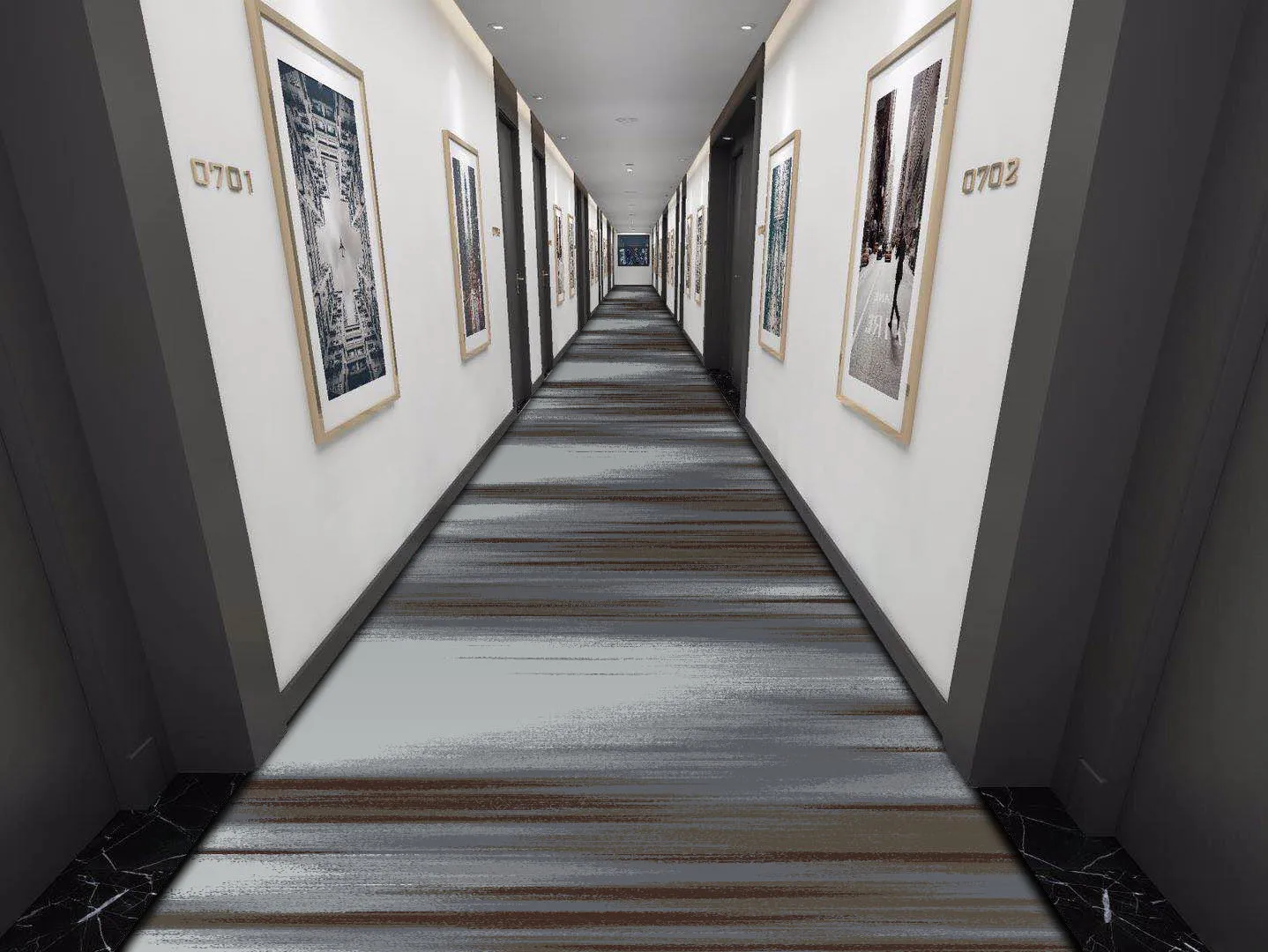 Piastrelle ignifughe per pavimenti e moquette di lusso cinesi, da parete a parete. 5