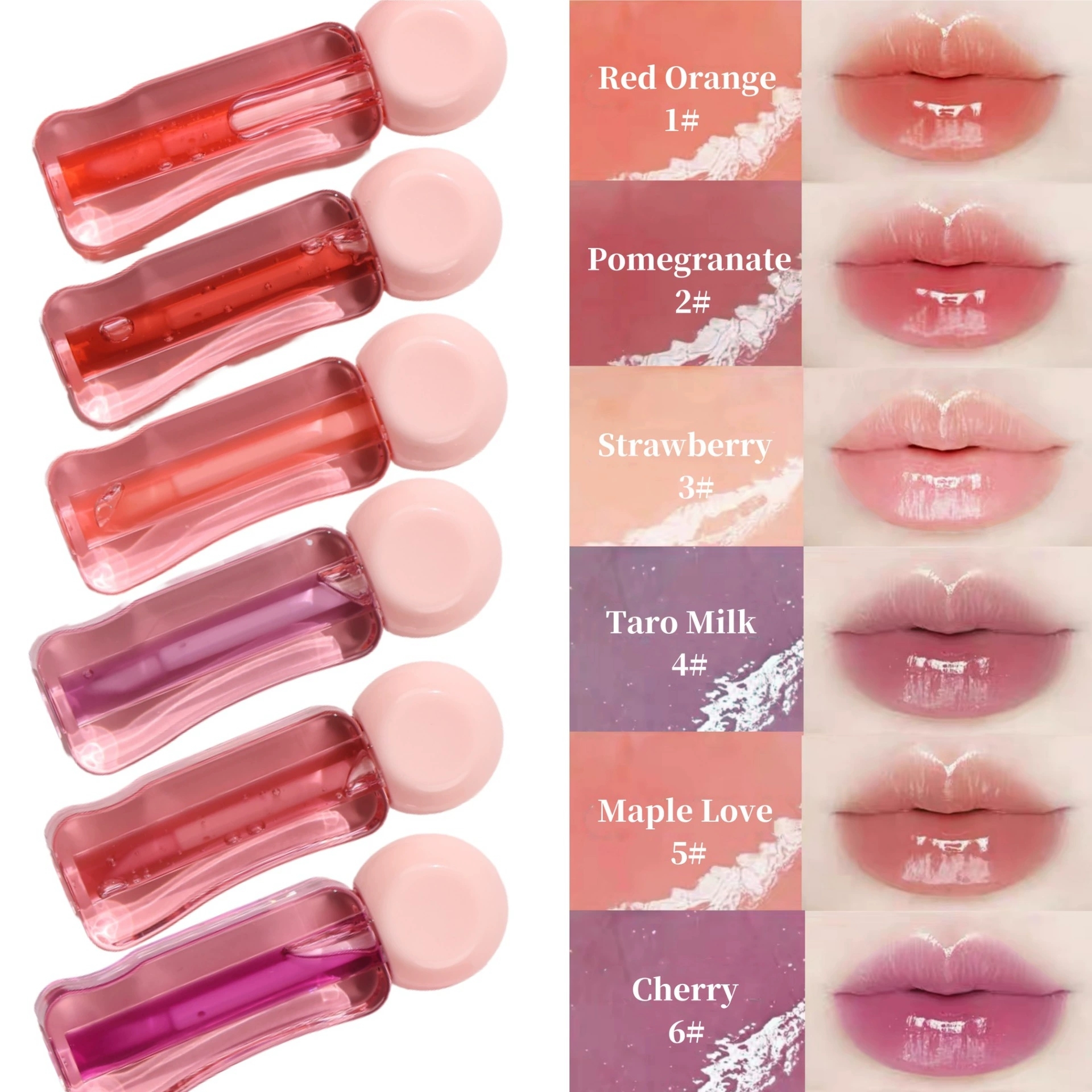 Mlm Custom Makeup Bulk Cosmetics Makeup Lip Gloss Vendors Private Label Nude Organic Clear Glossy Vegan Lip Oil 1