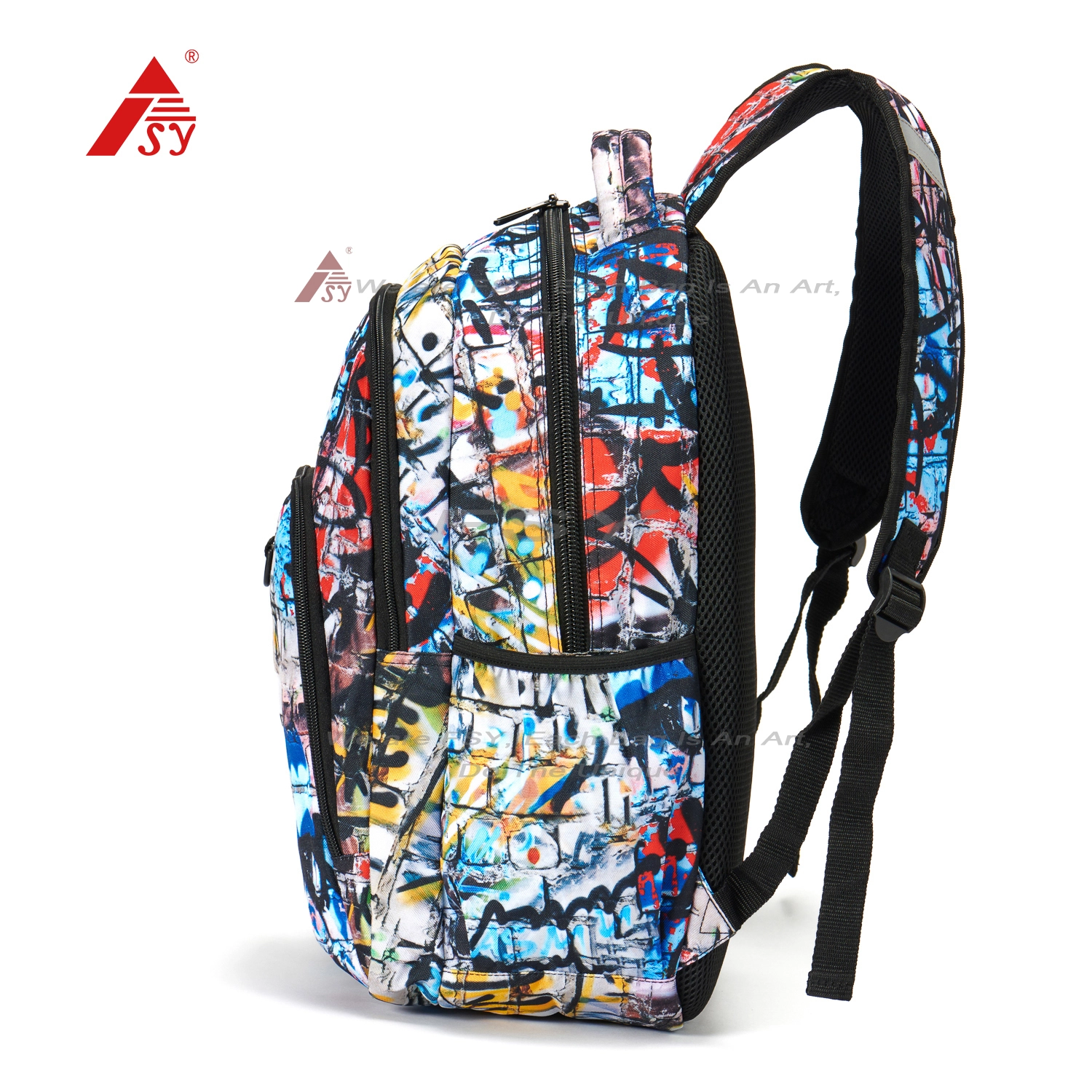 Design  custom teenager Backpack Men Outdoor Hiking Travel Backpack Unisex Custom Print Backpack For Women Lightweight 1
