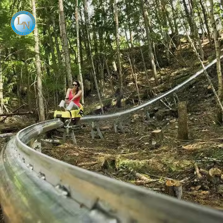 Горные горки Alpine Mountain Coaster Ride | Захватывающий аттракцион Ridge Runner для парков приключений & Батутные парки | Прочный металл | LINO 4