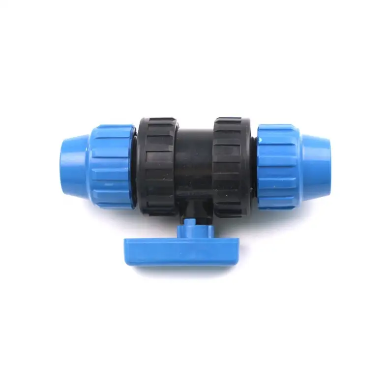 63mm PP/HDPE Compression Double-Union Valve for Irrigation 1