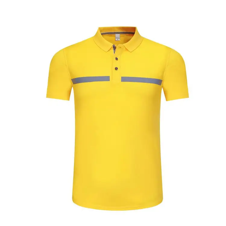 Polos de manga corta personalizados con bandas reflectantes, camisetas, uniformes de trabajo, chalecos de protección personal 1