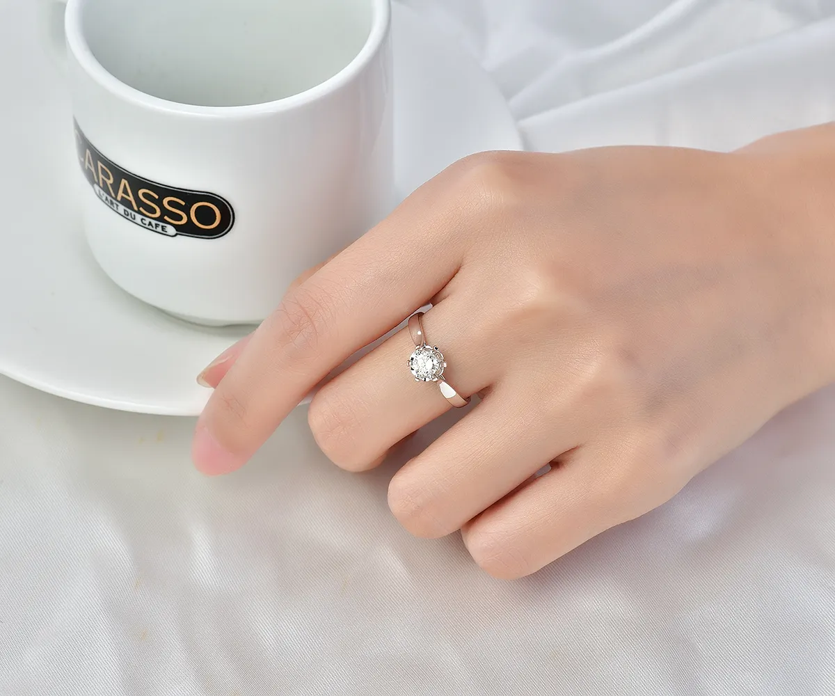 Emerald Cut Engagement Rings Lab Grown Lab Diamond Ring Wholesale - DKL Jewelry 6