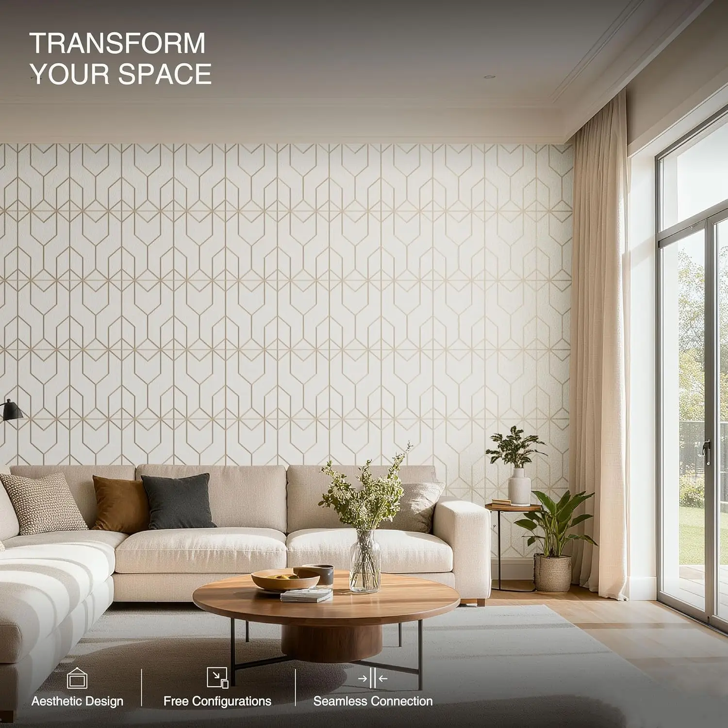 Lot de 12 panneaux acoustiques muraux en polyester de 30 x 40 cm (12 x 16 pouces) pour bureau et maison 1