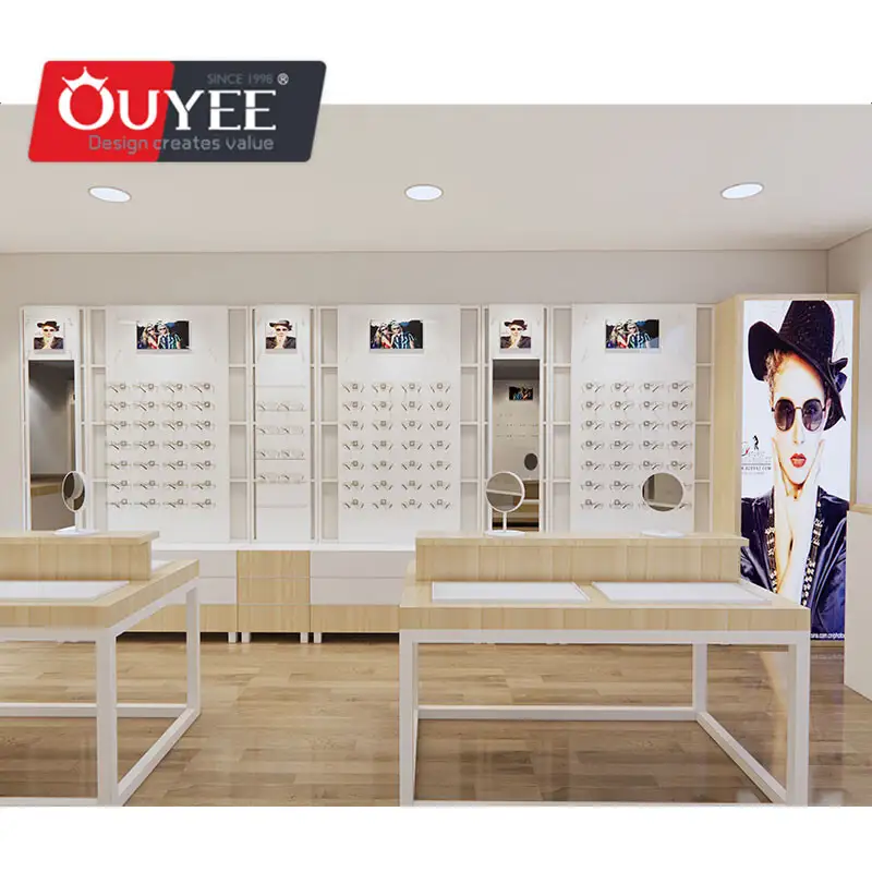 Espositore per occhiali da sole e da vista, vetrina per negozio di ottica. 1