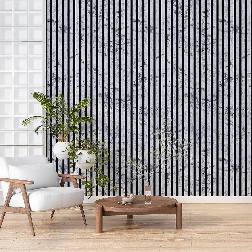 Akupanel Egetræslameller i MDF akustisk lydisolerende vægpanel med filt 1