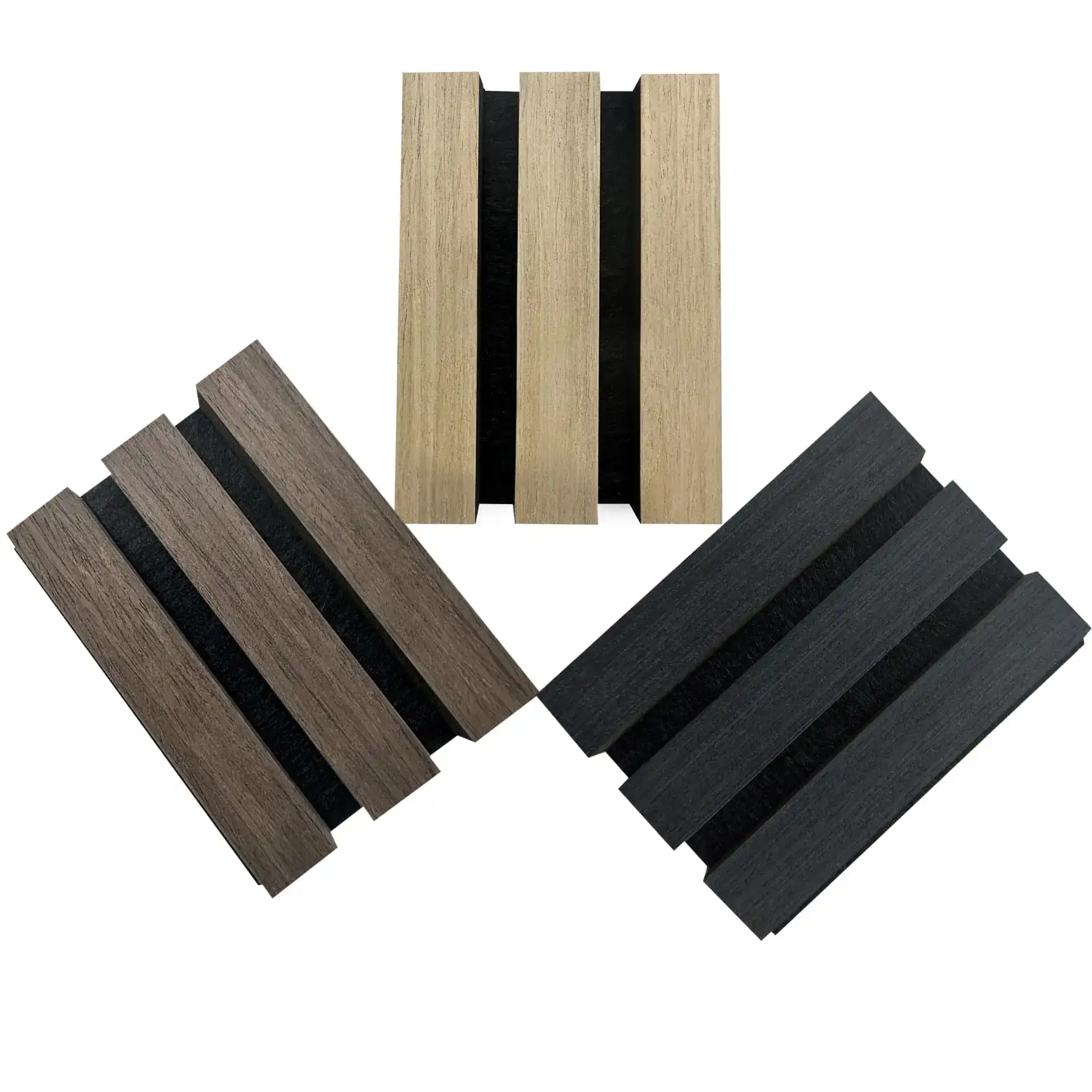 Soundproof Acoustic Wood Slat Panel with Natural Veneer for Wall Treatment 1